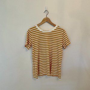 COS Mustard Striped Tee
